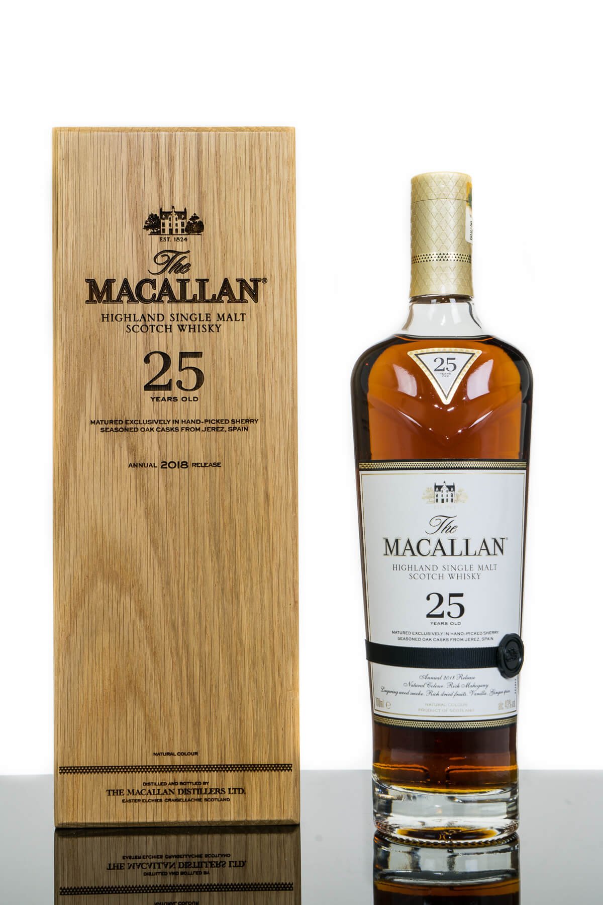 The Macallan 25 Years Old Sherry Oak 2018 Release Single Malt Scotch Whisky (700ml)