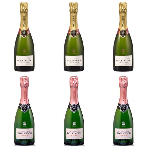 Bollinger Champagne Half Bottles Mixed Case (6 x 37.5cl)