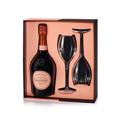 Laurent-Perrier Rose NV 75cl + 2 Glasses Set - Image 2