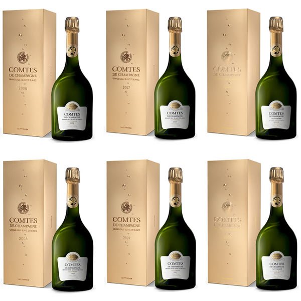 Taittinger Comtes de Champagne Blanc de Blancs Mixed Case (6 x75cl)