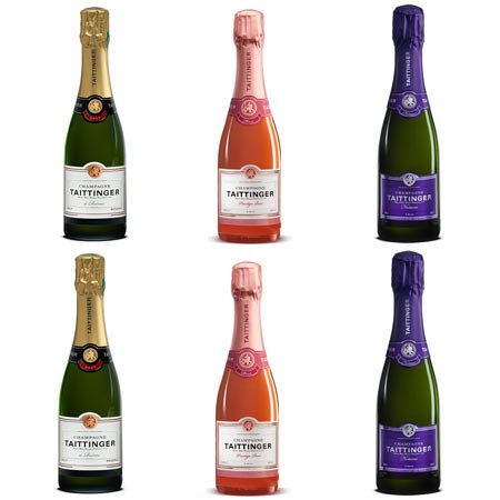 Taittinger Champagne Half Bottles Mixed Case (6 x 37.5cl)