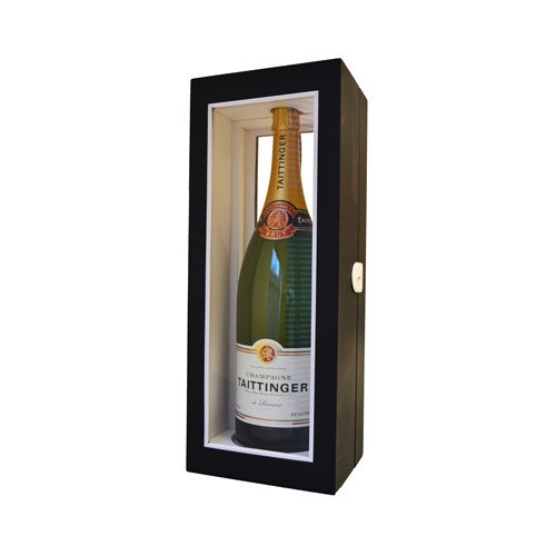 Taittinger Brut Reserve NV Jeroboam (3 ltr) in Black Wood Box