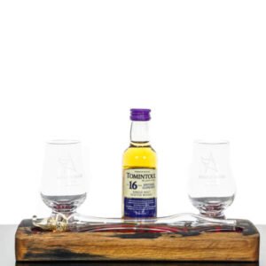 Angels’ Share Glasssware Whisky Friendship Set With Tomintoul 16 Years Old Miniature (50ml)