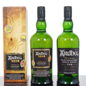 Ardbeg Drum Islay Single Malt Scotch Whisky PLUS Ardbeg 10 Years Old (2 x 700ml)