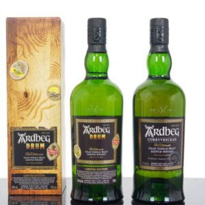 Ardbeg Drum Islay Single Malt Scotch Whisky PLUS Ardbeg Corryvreckan (2 x 700ml)