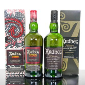 Ardbeg Scorch & Ardbeg Ten Islay Single Malt Scotch Whisky – Ardbeg Day Release 2021 (2 x 700ml)