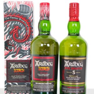 Ardbeg Scorch & Ardbeg Wee Beastie Islay Single Malt Scotch Whisky – Ardbeg Day Release 2021 (2 x 700ml)