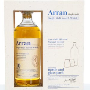 Arran 10 Years Old Island Single Malt Scotch Whisky Glass Pack (700ml)