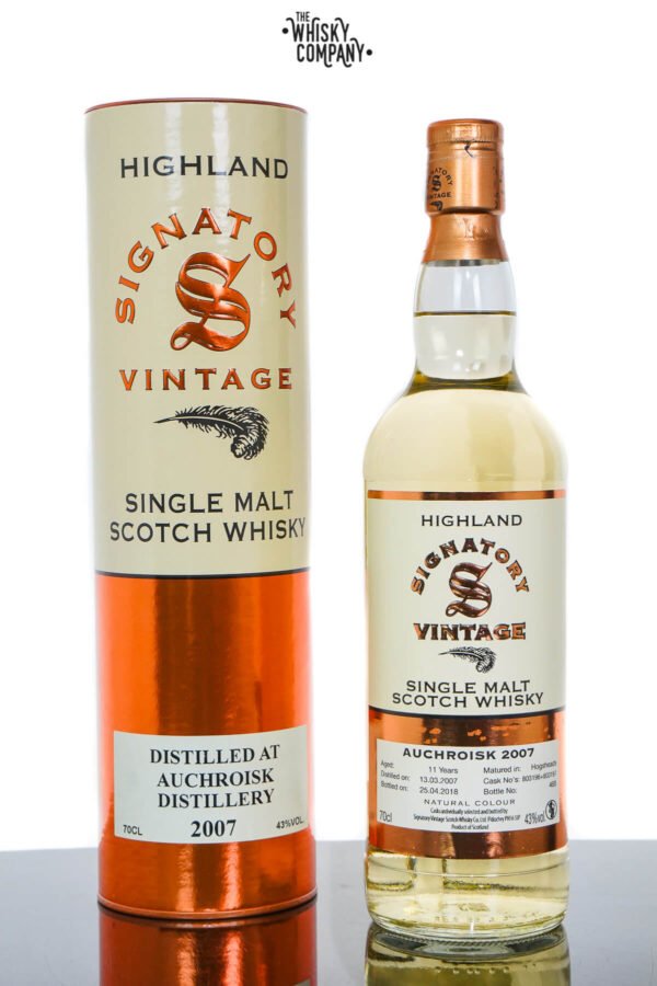 Auchroisk 2007 Aged 11 Years Highland Single Malt Scotch Whisky – Signatory Vintage (700ml)