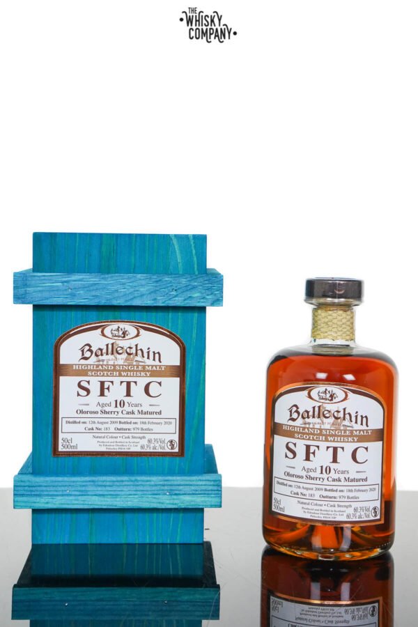 Ballechin 2009 SFTC Aged 10 Years Oloroso Sherry Cask Matured Single Malt Scotch Whisky – Cask 183 (500ml)