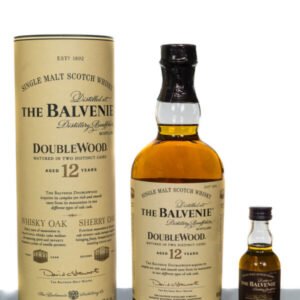 The Balvenie Aged 12 Years Doublewood Speyside Single Malt Scotch Whisky PLUS Balvenie 17YO Miniature