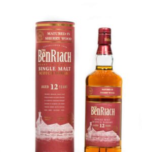 BenRiach Aged 12 Years Sherry Matured Speyside Single Malt Scotch Whisky (700ml)