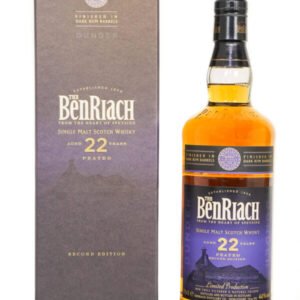 BenRiach Dunder Aged 22 Years Peated Dark Rum Finish (2nd Edition) Single Malt Scotch Whisky (700ml)