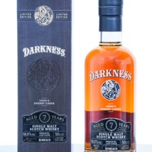 Benriach Aged 7 Years Moscatel Finish Single Malt Scotch Whisky – Darkness (500ml)