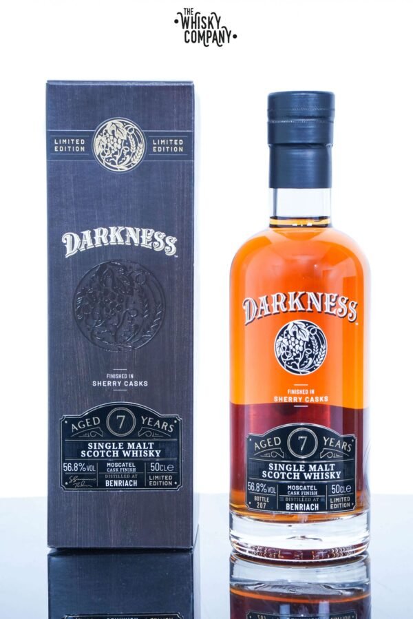Benriach Aged 7 Years Moscatel Finish Single Malt Scotch Whisky – Darkness (500ml)