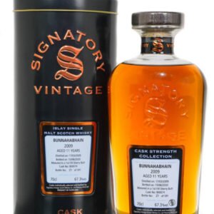Bunnahabhain 2009 Aged 15 Years Cask Strength Single Malt Scotch Whisky – Signatory Vintage (700ml)