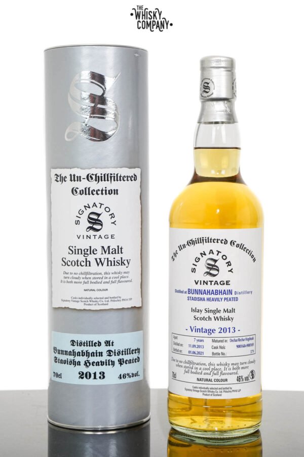 Bunnahabhain Staoisha 2013 UCF Aged 7 Years Single Malt Scotch Whisky – Signatory Vintage (700ml)