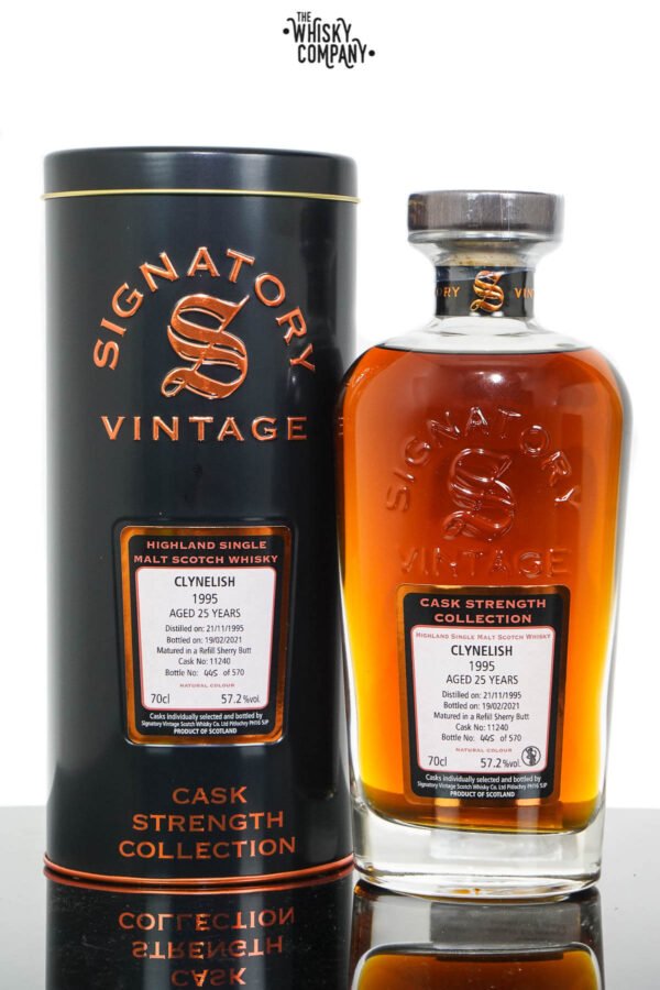Clynelish 1995 Aged 25 Years Highland Single Malt Scotch Whisky – Signatory Vintage (700ml)