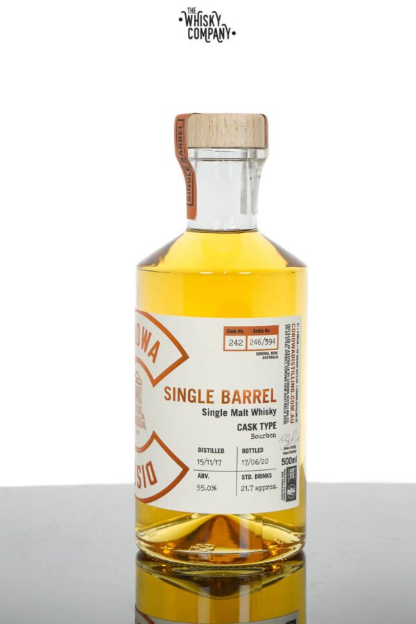 Corowa Single Barrel Peated Ex Bourbon Cask Matured Single Malt Whisky – Cask 242 (500ml)