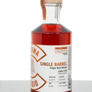 Corowa Single Barrel Peated French Oak Port Cask Matured Single Malt Whisky – Cask 249 (500ml)