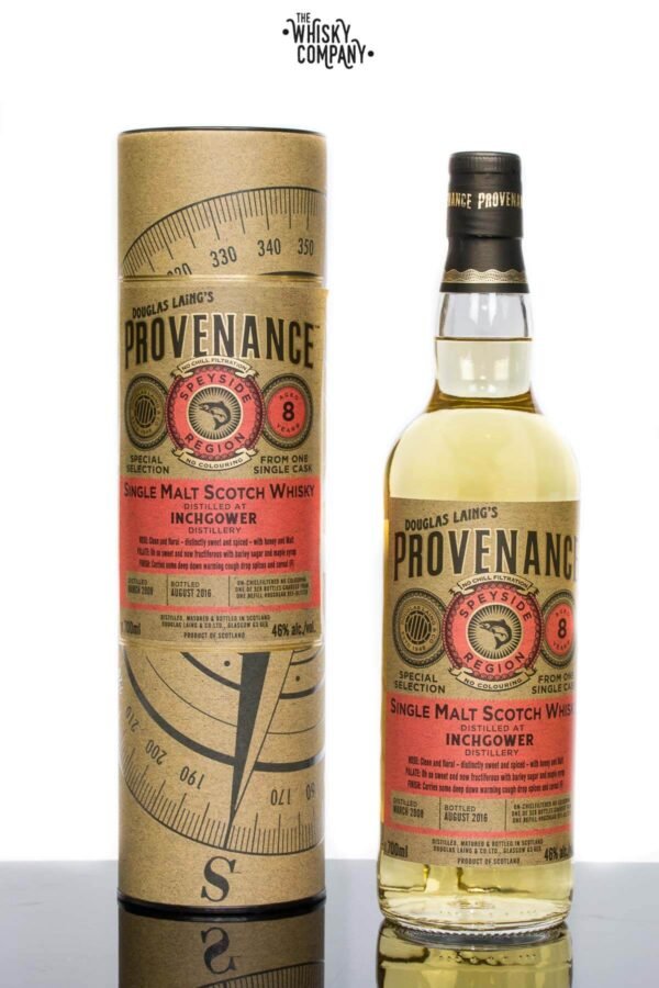 Douglas Laing Provenance Inchgower Aged 8 Years Speyside Single Cask Single Malt Scotch Whisky