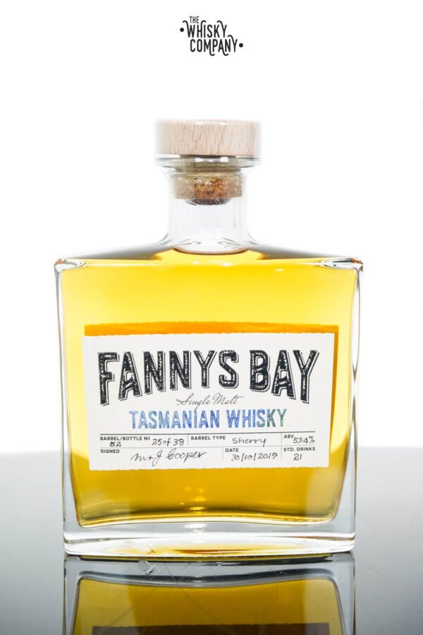 Fannys Bay Sherry Cask Matured Cask Strength Tasmanian Single Malt Whisky – Barrel #52 (500ml)