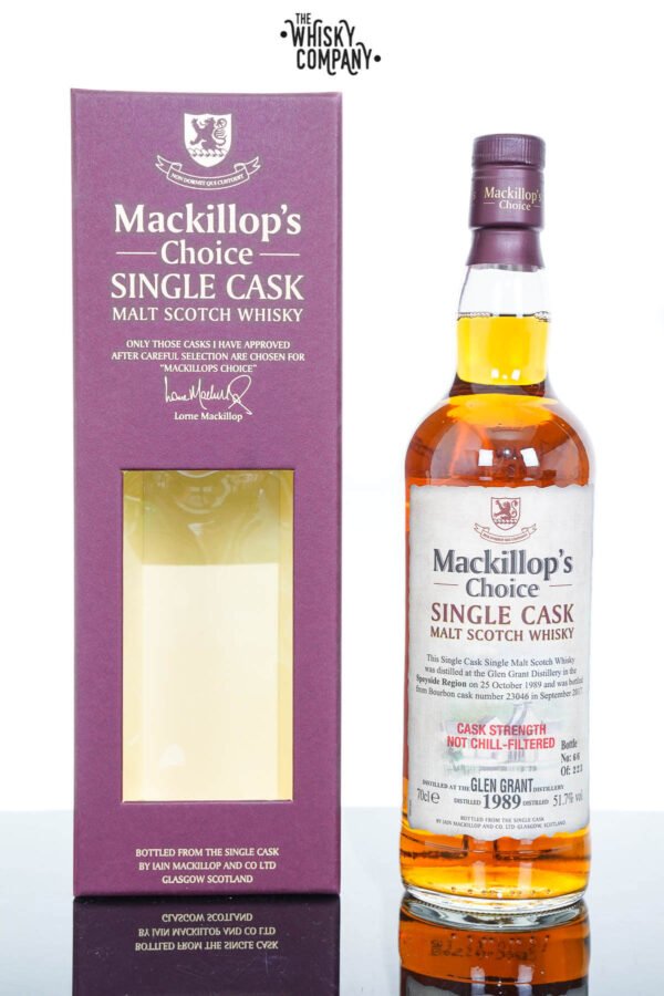 Glen Grant 1989 Aged 27 Years Single Malt Scotch Whisky – Mackillop’s Choice (700ml)