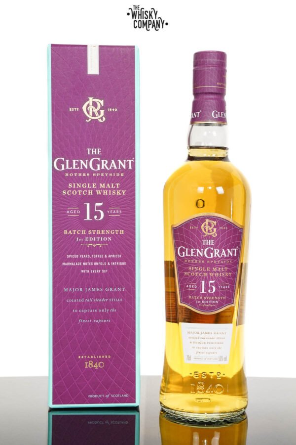 Glen Grant Aged 15 Years Batch Strength Speyside Single Malt Scotch Whisky  – 1st Edition (700ml)