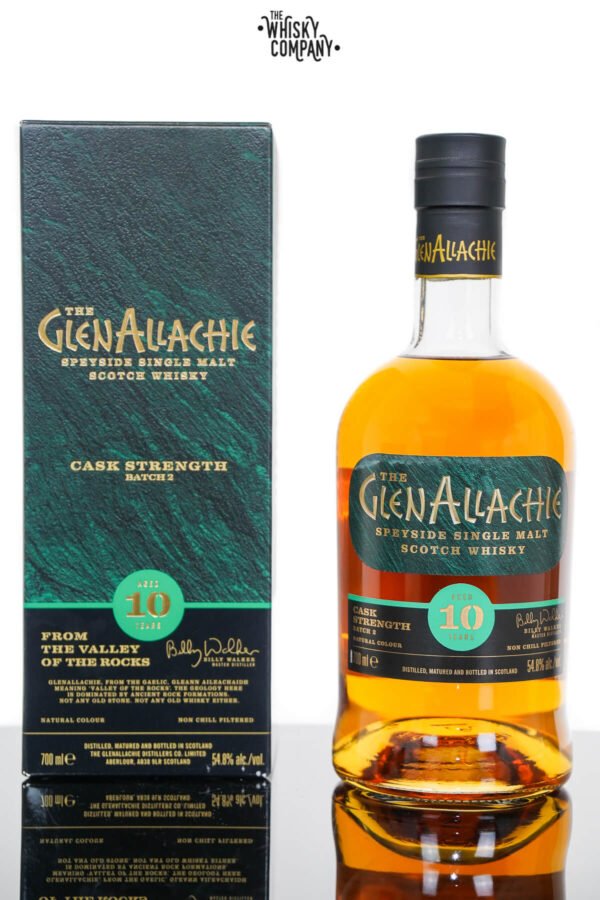 GlenAllachie 10 Years Old Cask Strength Single Malt Scotch Whisky – Batch 2 (700ml)