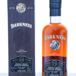 GlenAllachie Aged 10 Years Pedro Ximenez Sherry Finish Single Malt Scotch Whisky – Darkness (500ml)