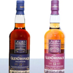 GlenDronach Aged 18 Years Allardice and Aged 12 Years Old Highland Single Malt Scotch Whisky (700ml)