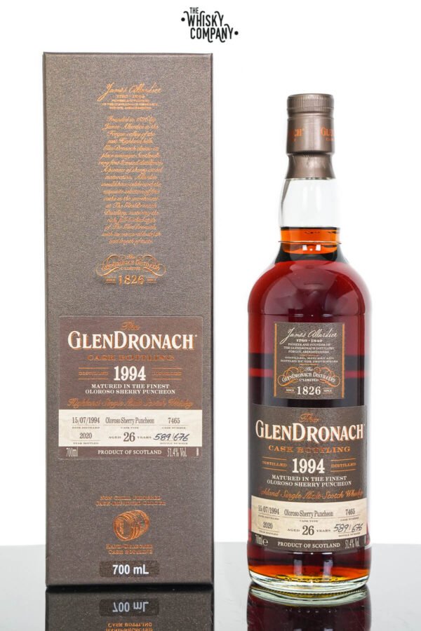 GlenDronach 1994 Aged 30 Years Single Malt Scotch Whisky – Batch 18 Cask No. 7465 (700ml)
