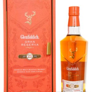 Glenfiddich Aged 21 Years Gran Reserva Rum Cask Finish Single Malt Scotch Whisky (700ml)