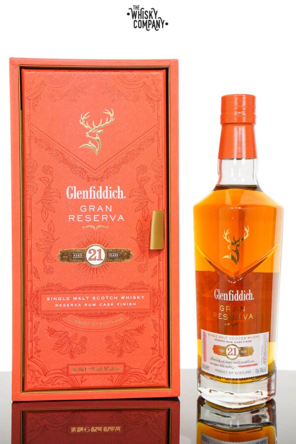 Glenfiddich Aged 21 Years Gran Reserva Rum Cask Finish Single Malt Scotch Whisky (700ml)
