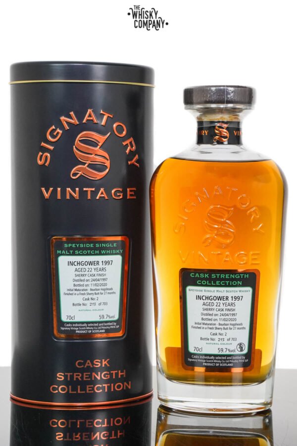 Inchgower 1997 Aged 27 Years Cask Strength Single Malt Scotch Whisky – Signatory Vintage(700ml)