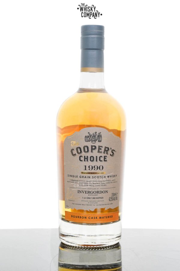 Invergordon 1990 Aged 34 Years Single Grain Scotch Whisky – The Cooper’s Choice #906313 (700ml)