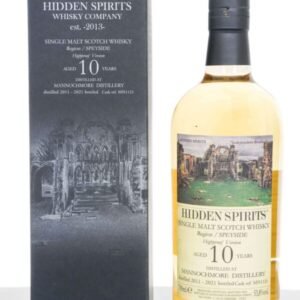 Mannochmore 2011 Aged 10 Years Speyside Single Malt Scotch Whisky – Cask #MN1121 Hidden Spirits (700ml)