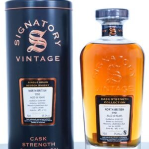 North British 1991 Aged 30 Years Cask Strength Single Malt Scotch Whisky – Signatory Vintage (700ml)