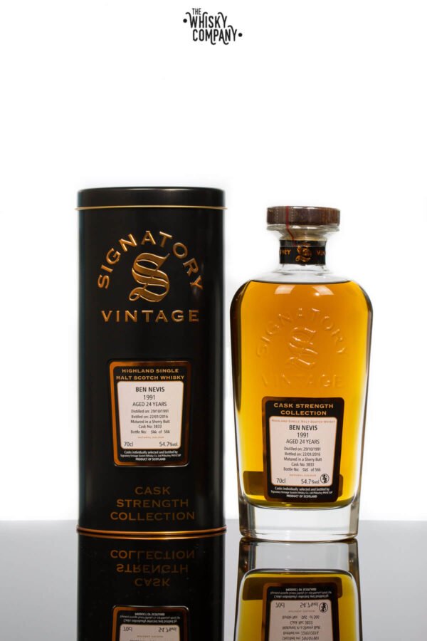 Ben Nevis 1991 Aged 24 Years (cask 3833) Single Malt Scotch Whisky – Signatory Vintage (700ml)