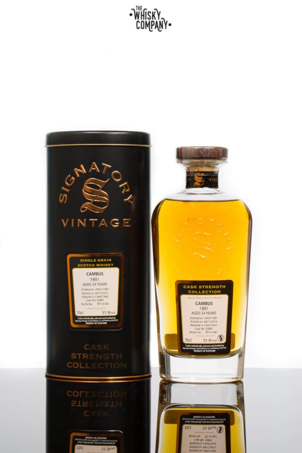 Cambus 1991 Aged 24 Years Single Grain – Signatory Vintage