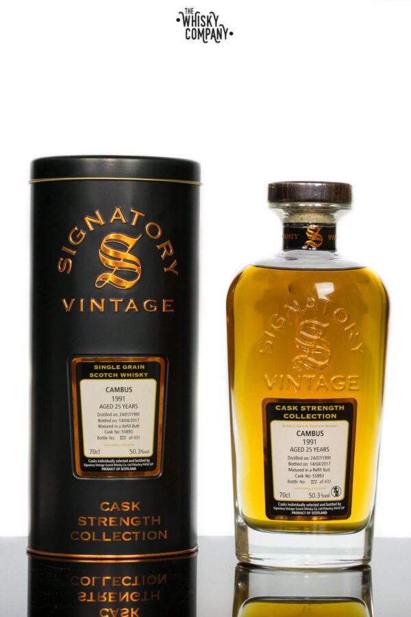 Cambus 1991 Aged 25 Years Single Grain Scotch Whisky – Signatory Vintage (700ml)