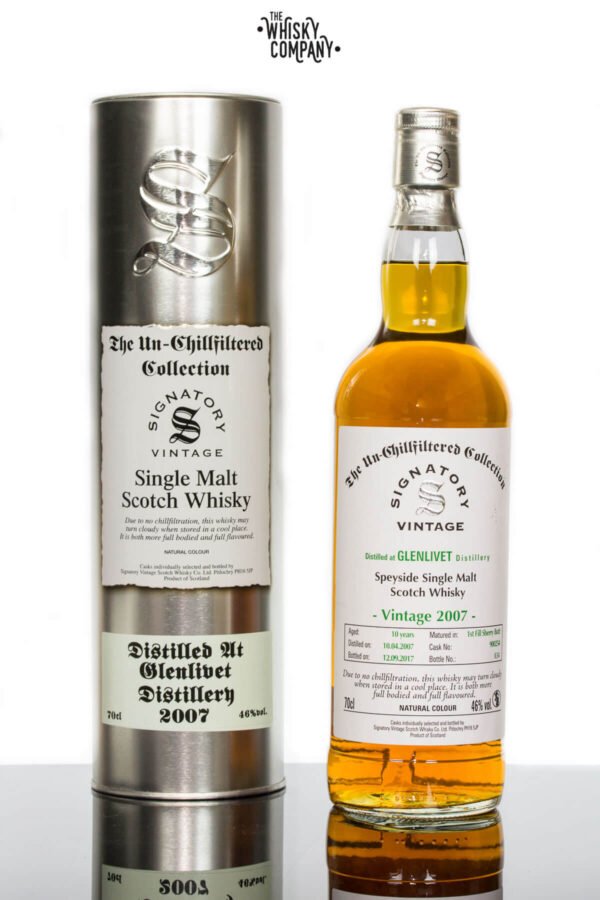 Glenlivet 2007 Aged 10 Years Single Malt Scotch Whisky – Signatory Vintage (700ml)