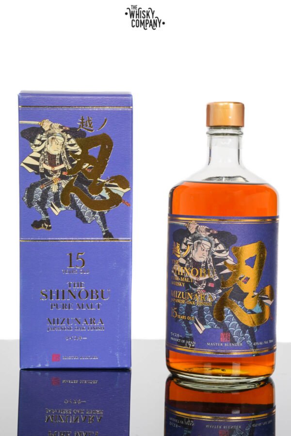 The Shinobu 15 Years Old Pure Malt Japanese Whisky – Mizunara Oak Finish (700ml)