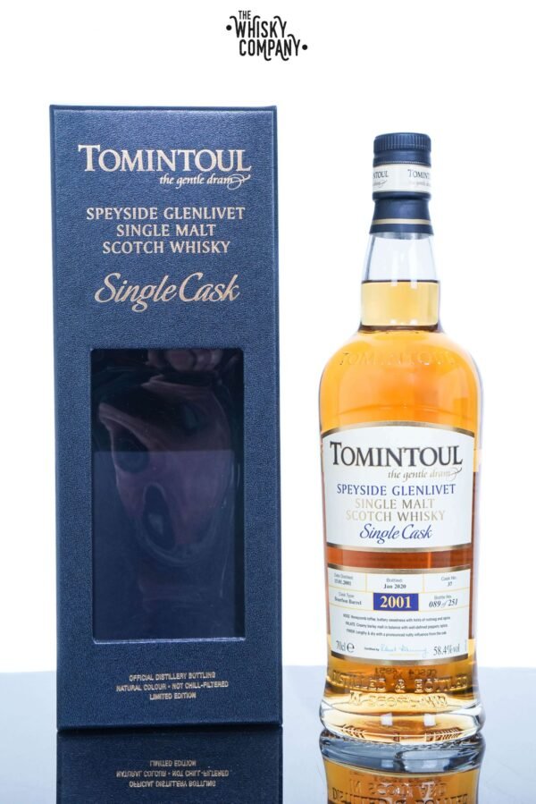Tomintoul 2001 Aged 19 Years Speyside Single Cask Single Malt Scotch Whisky – Cask No. 37 (700ml)
