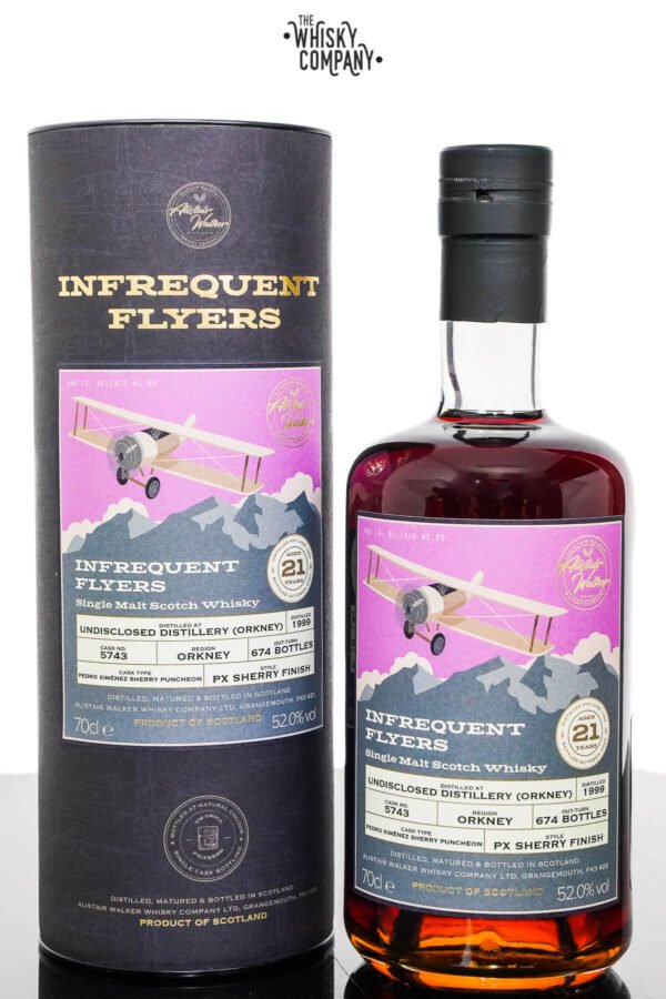 Undisclosed Distillery Orkney 1999 Aged 25 Years Single Malt Scotch Whisky – Infrequent Flyers #23 (700ml)