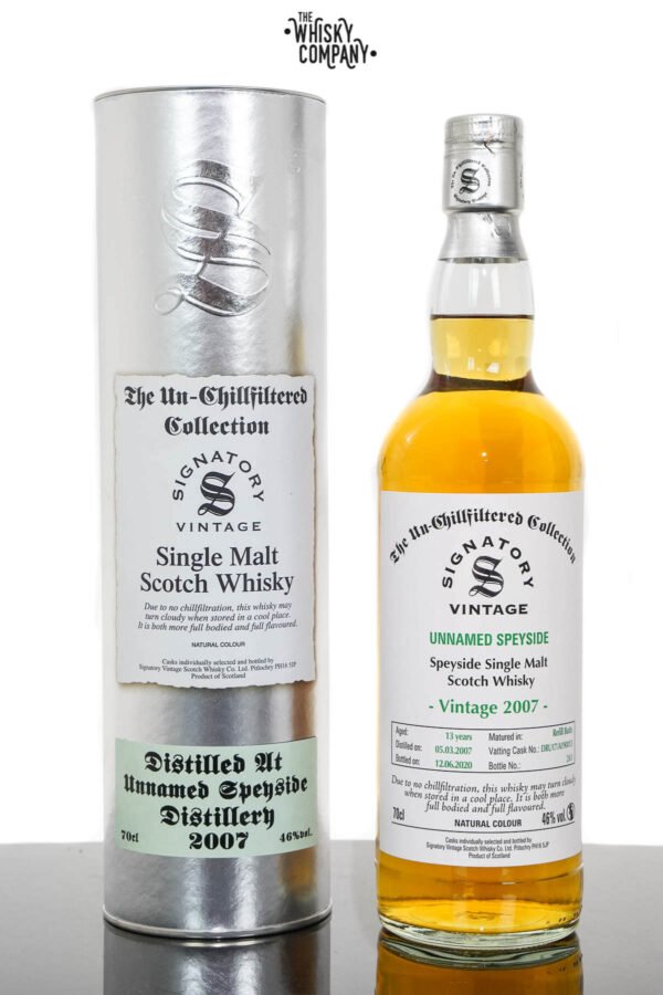 Unnamed Speyside 2007 UCF Aged 13 Years Single Malt Scotch Whisky – Signatory Vintage (700ml)