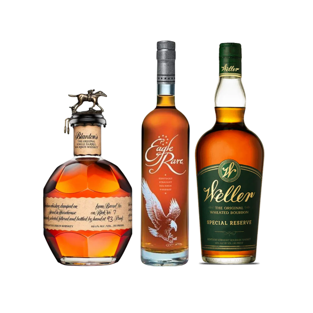 Blanton’s Original Single Barrel, Eagle Rare Bourbon 10 Year & Weller Special Reserve Whiskey Bundle