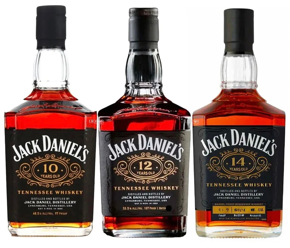 Jack Daniel's 10, 12, & 14 Year Tennessee Whiskey Bundle (700ml)