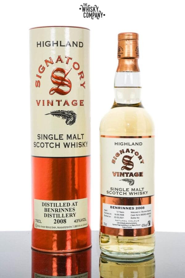 Benrinnes 2008 Aged 12 Years Single Malt Scotch Whisky – Signatory Vintage (700ml)